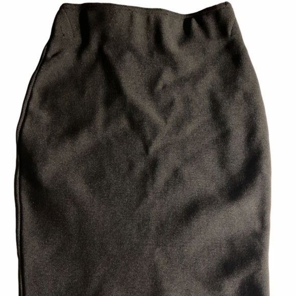 Shinestar Womens Pencil Skirt Black Stretch Elastic Waist Size Small - Picture 1 of 8